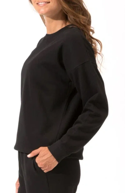 Threads 4 Thought Invincible Organic Cotton Blend Fleece Sweatshirt In Black