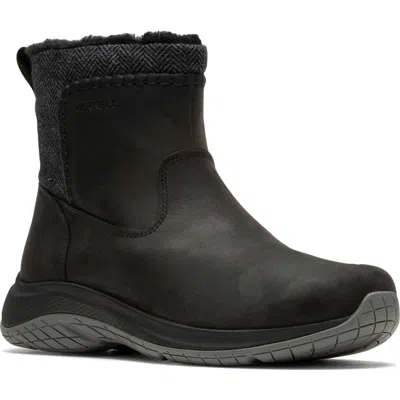 Merrell Encore Ice 5 Faux Fur Trim Bootie In Black