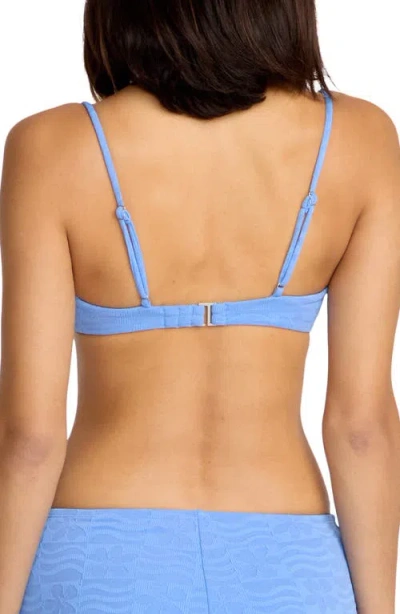 Volcom Coco Crop Biikini Top In Blue