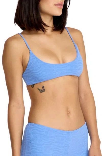 Volcom Coco Crop Biikini Top In Blue