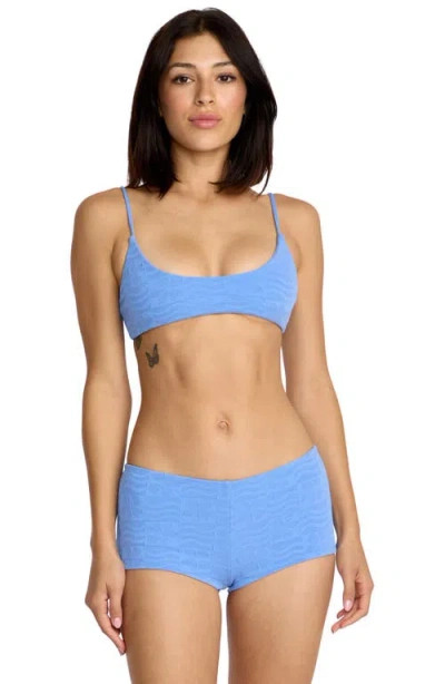 Volcom Coco Crop Biikini Top In Blue