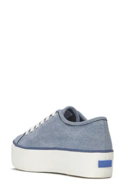 Keds Women's Triple Up Denim Charm Lace Up Canvas Sneakers In Blue