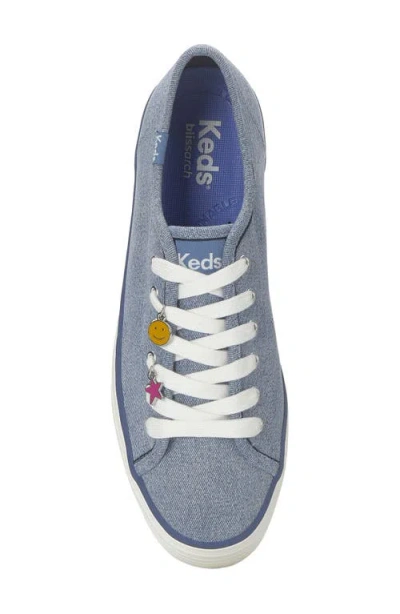 Keds Women's Triple Up Denim Charm Lace Up Canvas Sneakers In Blue