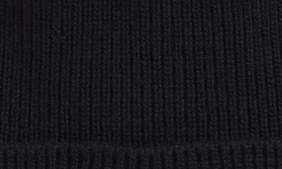 Moncler Ribbed Texture Wool Hat Winter Style In Black