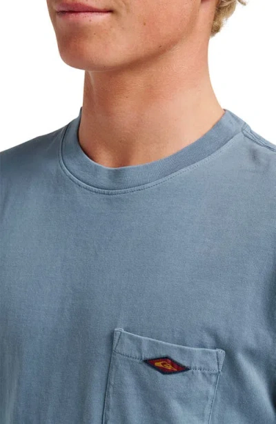 Quiksilver Saltwater Cotton Pocket T-shirt In Blue
