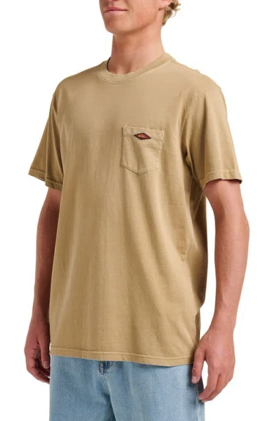 Quiksilver Saltwater Cotton Pocket T-shirt In Brown