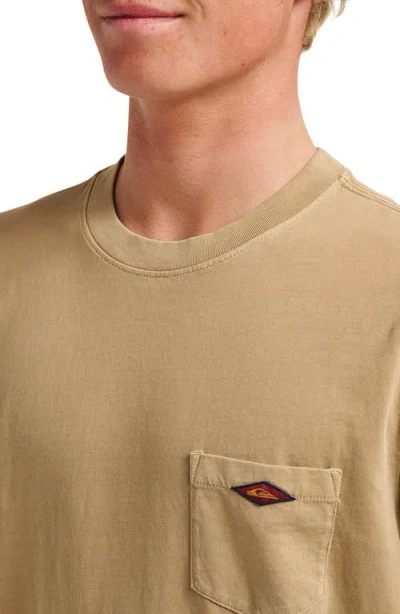 Quiksilver Saltwater Cotton Pocket T-shirt In Brown