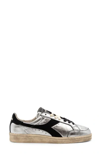 Diadora Prestige Metallic Sneaker In Silver