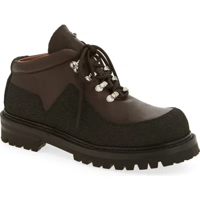 Our Legacy Ankle Boots With Round Toe And Lug Sole In Multi