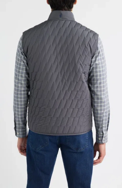 Johnnie-o Belfry Quilted Vest In Gray