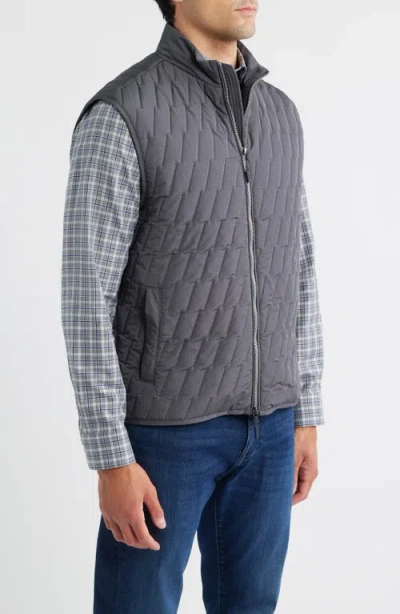 Johnnie-o Belfry Quilted Vest In Gray
