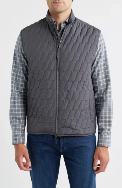 Johnnie-o Belfry Quilted Vest In Gray