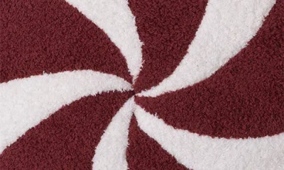 Barefoot Dreams Cozychic Peppermint Pillow In Burgundy