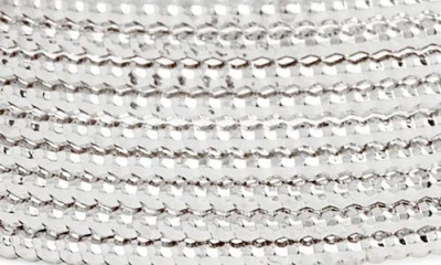 Nordstrom Faceted Cuff Bracelet In Metallic