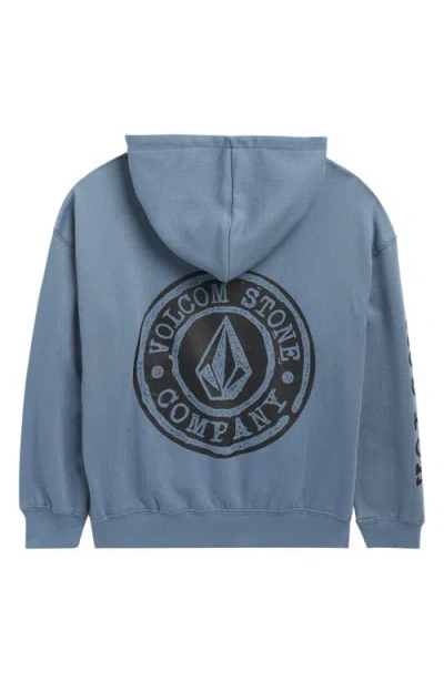 Volcom Kids' Diffuse Oversize Pullover Hoodie In Blue