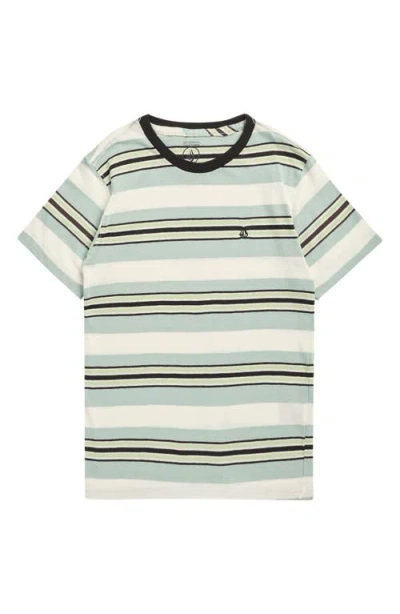 Volcom Kids' Excluder Stripe Cotton T-shirt In Multi