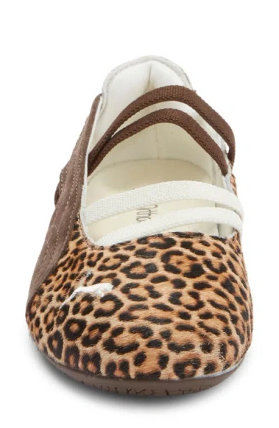 Puma Speedcat Genuine Calf Hair Ballet Sneaker In Animal Print