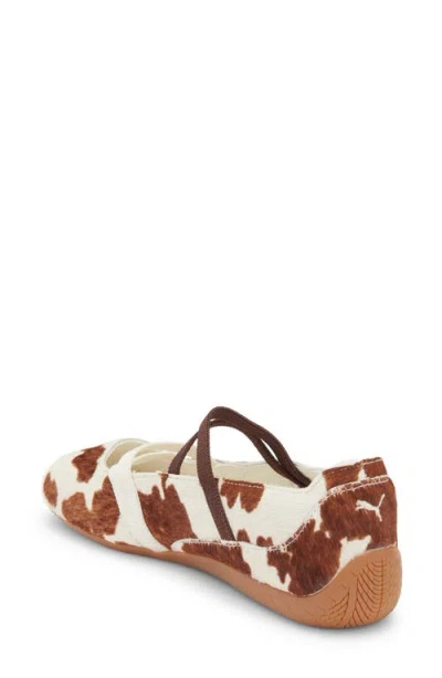 Puma Speedcat Genuine Calf Hair Ballet Sneaker In Animal Print