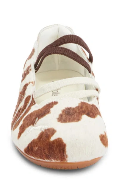 Puma Speedcat Genuine Calf Hair Ballet Sneaker In Animal Print