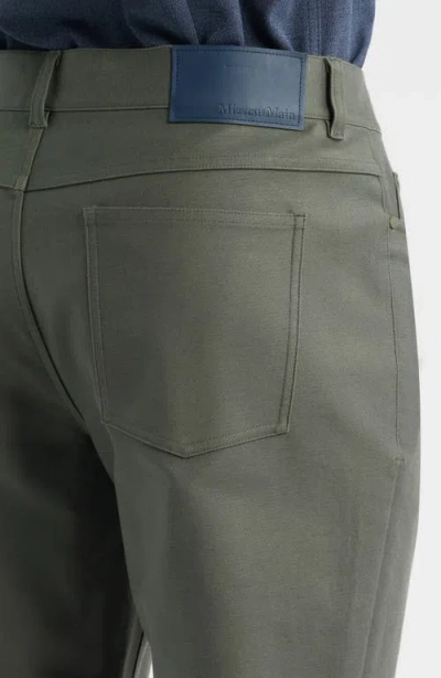 Mizzen + Main Mizzen+main Mayfield Slim Fit Five-pocket Twill Pants In Green