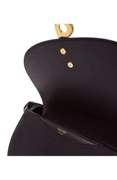 Burberry Small Bridle Logo Leather Crossbody Bag In Purple