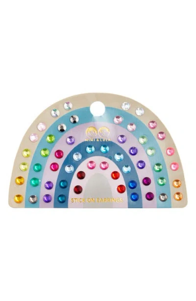 Mimi & Lula Kids' Set Of 28 Stick-on Earrings In Multi