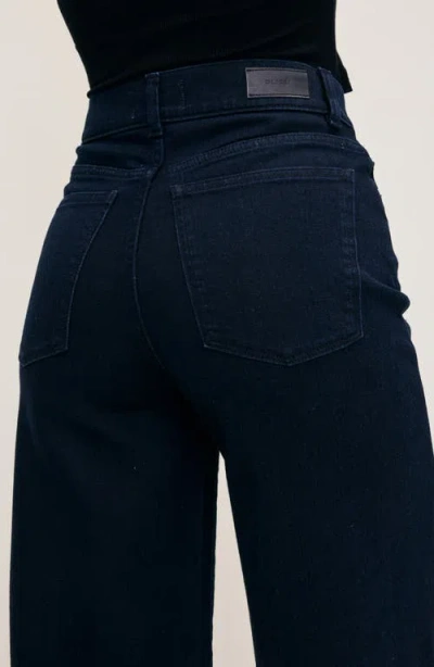 Dl1961 Hepburn High Rise Ankle Wide Leg Jeans In Flatiron In Black