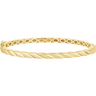 Bony Levy 14k Gold Textured Bangle Bracelet In Gold