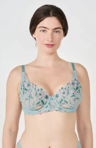 Etam Allure Classique Embroidered Underwire Bra In Multi