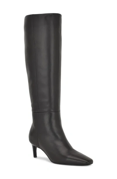Nine West Nomas Pointed Toe Knee High Boot In Black