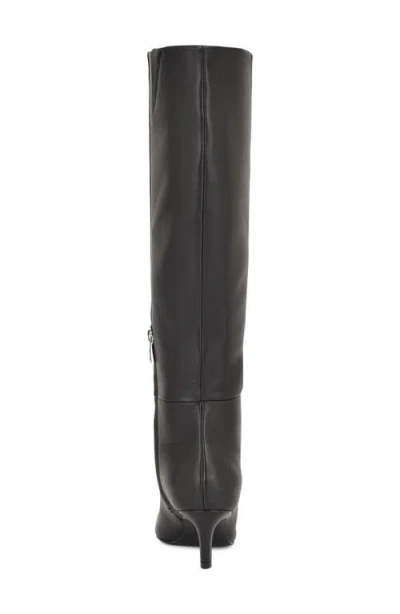 Nine West Nomas Pointed Toe Knee High Boot In Black