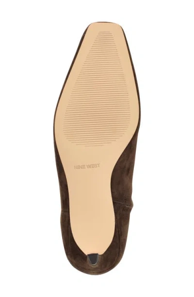 Nine West Women's Caddy Tall Kitten Heel Boots In Brown