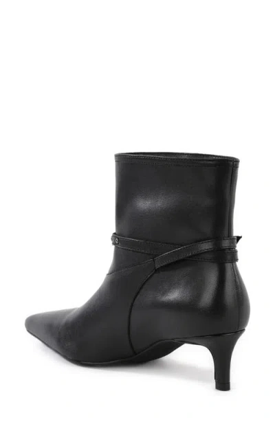 Seychelles Milan Pointed Toe Kitten Heel Bootie In Black