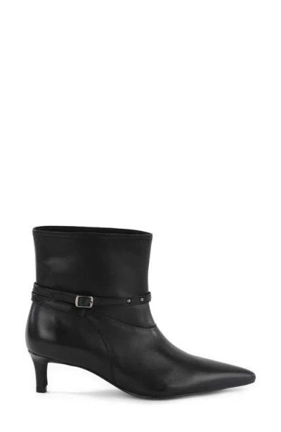 Seychelles Milan Pointed Toe Kitten Heel Bootie In Black
