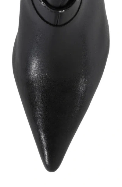 Seychelles Milan Pointed Toe Kitten Heel Bootie In Black