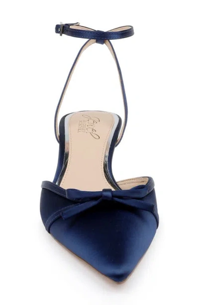 Jewel Badgley Mischka Women's Talasia Kitten Heel Pumps In Blue