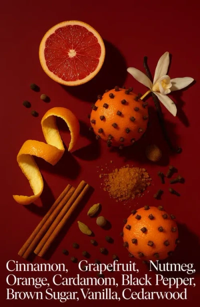 Siblings Tomtens Pomander Clean Candle Starter Set In Orange