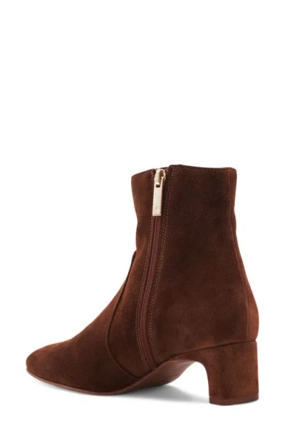 Aquatalia Siella Suede Ankle Boots In Brown
