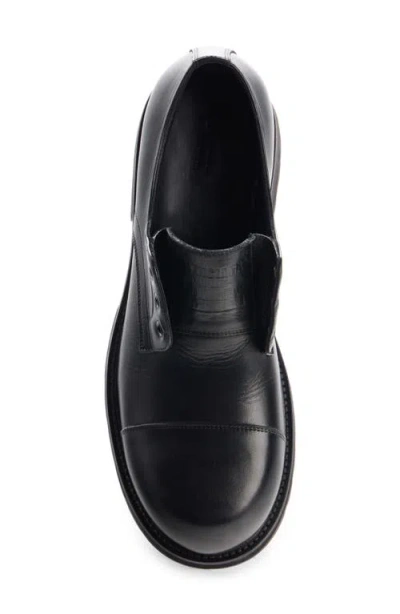 Balenciaga Black Truck Leather Derby Shoes In Black