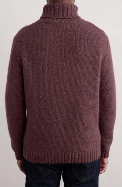 Seasalt Cornwall Foresting Turtleneck Wool Blend Sweater In Brown