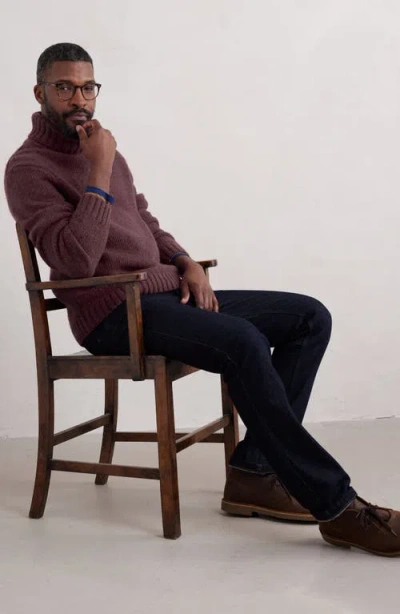 Seasalt Cornwall Foresting Turtleneck Wool Blend Sweater In Brown