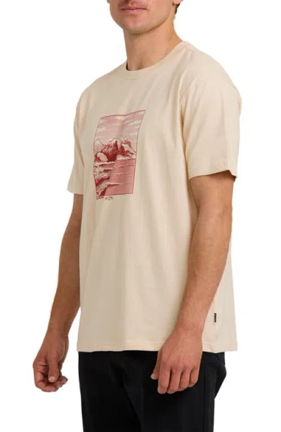 Billabong Up The Point Adventure Division Organic Cotton Graphic T-shirt In Neutral