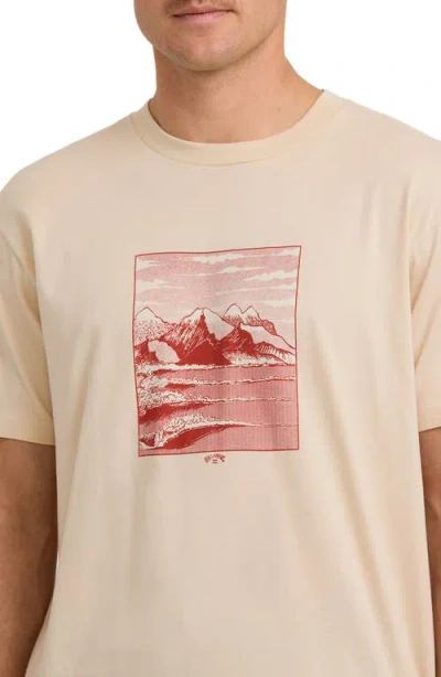 Billabong Up The Point Adventure Division Organic Cotton Graphic T-shirt In Neutral