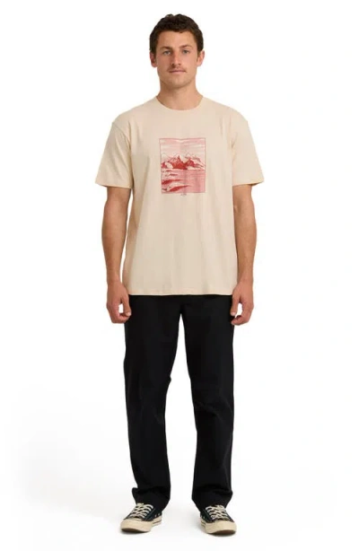 Billabong Up The Point Adventure Division Organic Cotton Graphic T-shirt In Neutral