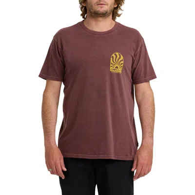 Billabong Sun Rays Cotton Graphic T-shirt In Purple