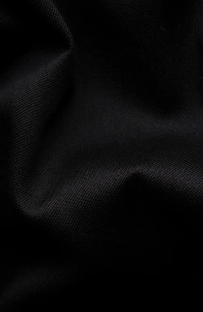 Eton Slim Fit Solid Plisse Shirt In Black