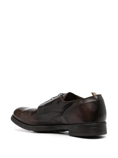 Officine Creative Chronicle 001 Leather Derby Shoes In Brown