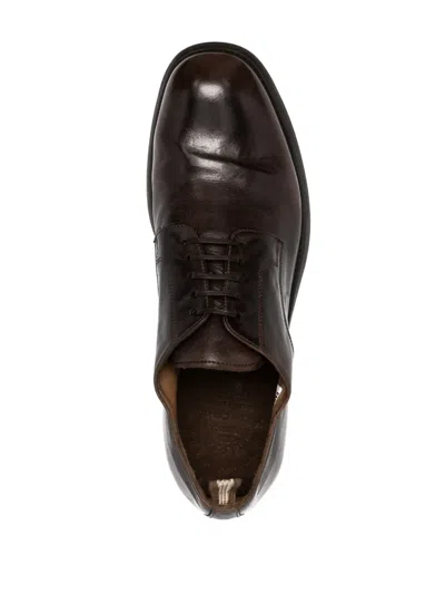 Officine Creative Chronicle 001 Leather Derby Shoes In Brown