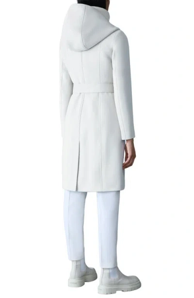 Mackage Shia-slb 2-in-1 Double Face Wool Coat With Removable Bib In Blue