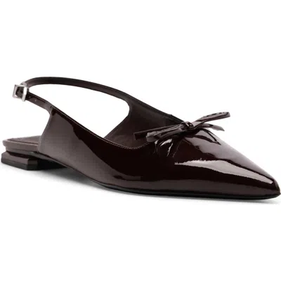 Schutz Violetta Sculpt Slingback Ballet Flat In Maplewood, Women's At Urban Outfitters In Burgundy